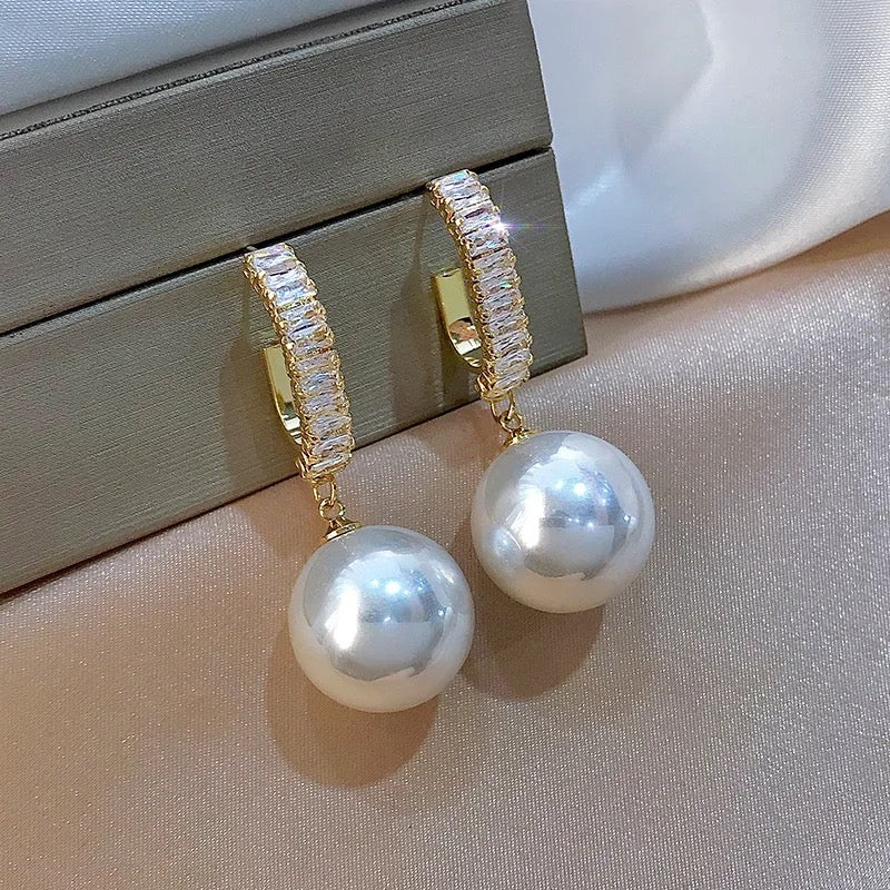 Bridal Simulated Pearl Earrings