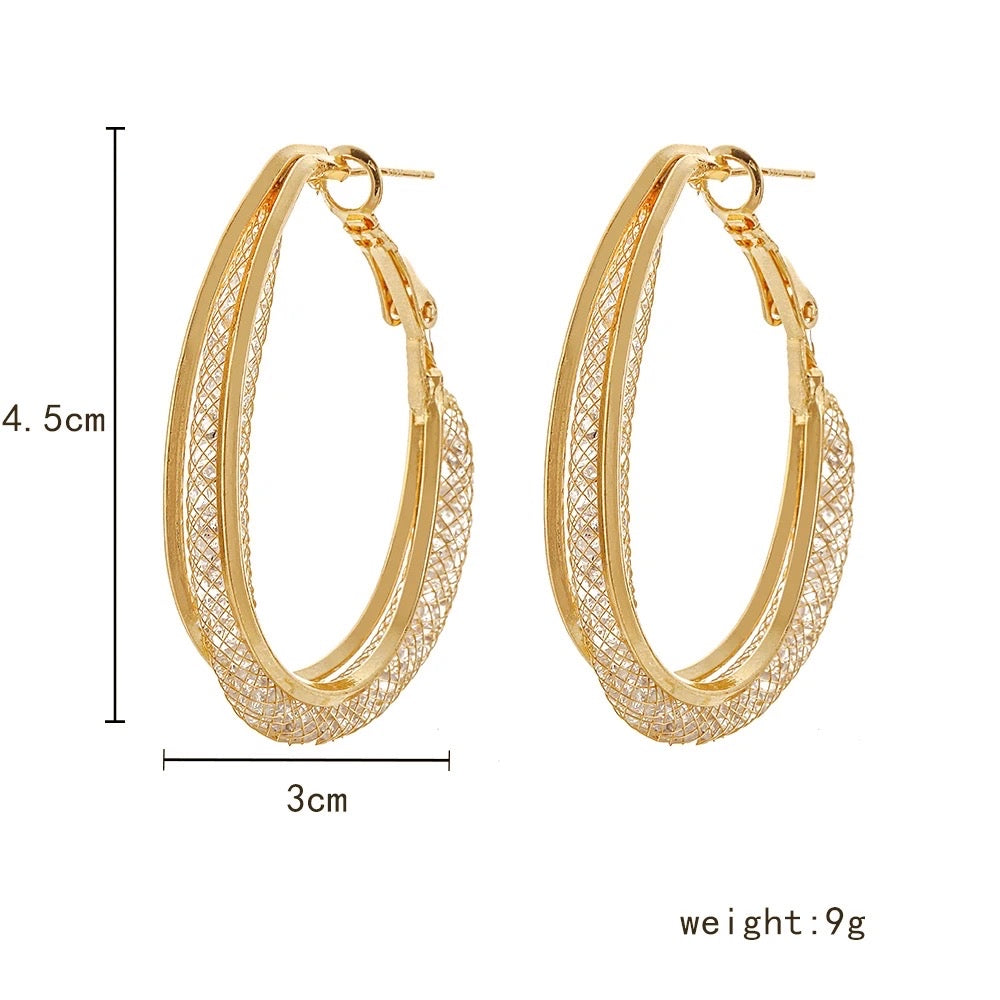 Premium Bling Hoops