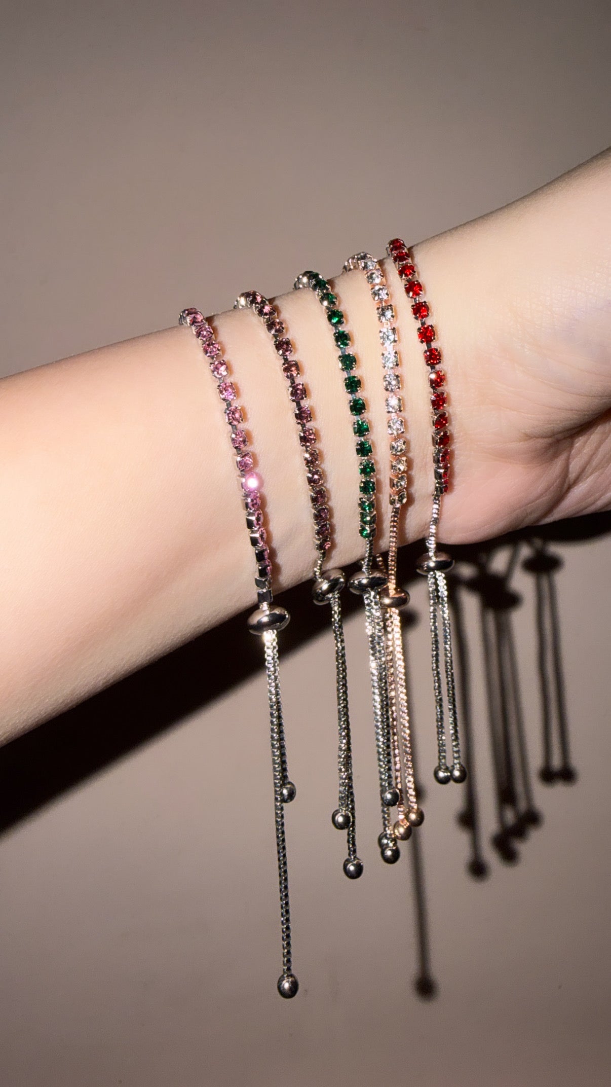 Areena Adjustable Chain Bracelet Set (Combo of 5)
