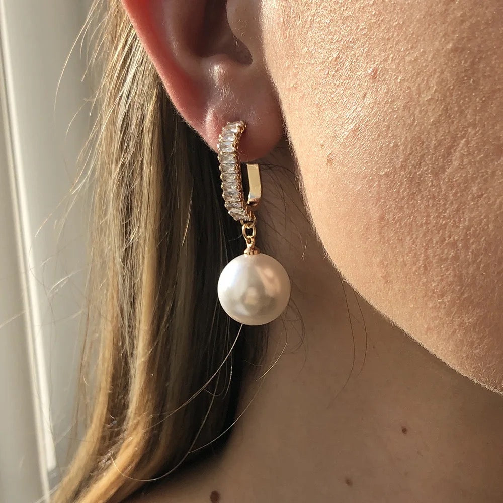 Bridal Simulated Pearl Earrings