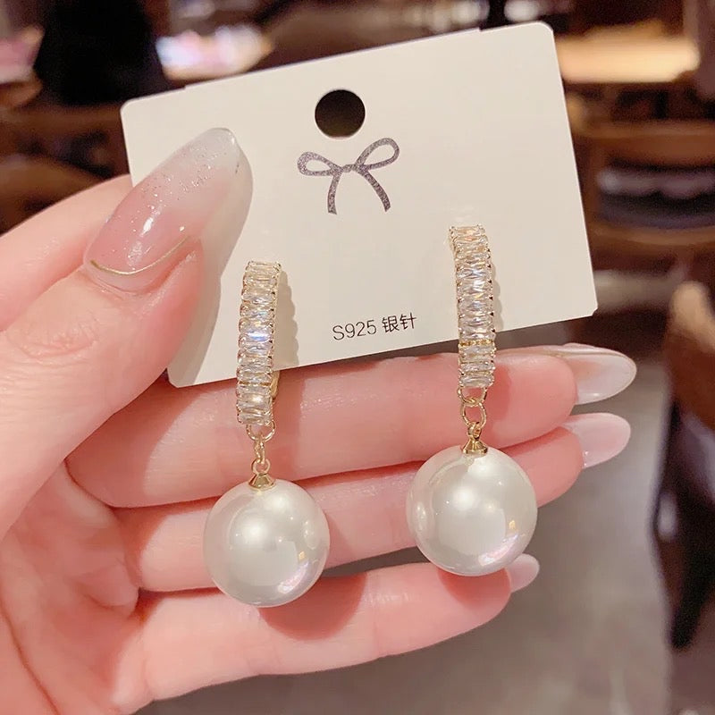 Bridal Simulated Pearl Earrings