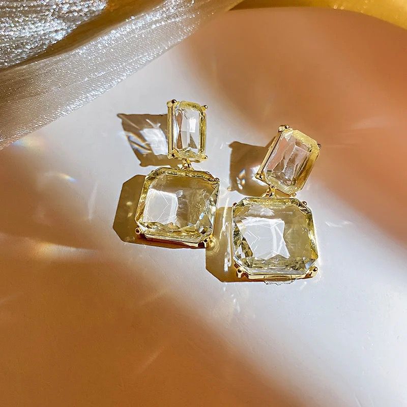 Korean geometric earrings