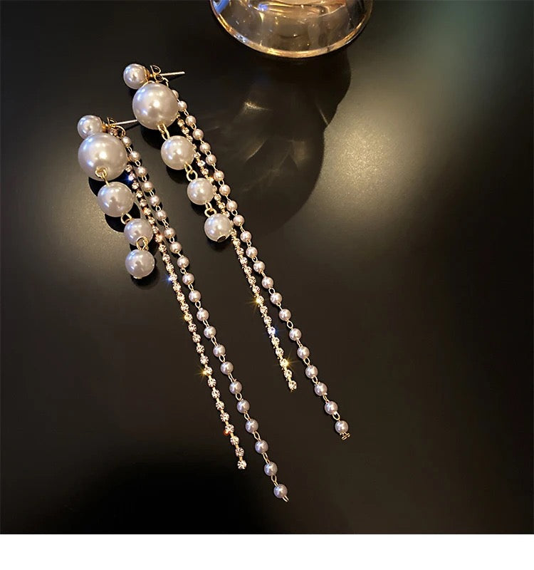 Pearl Latkan Earrings