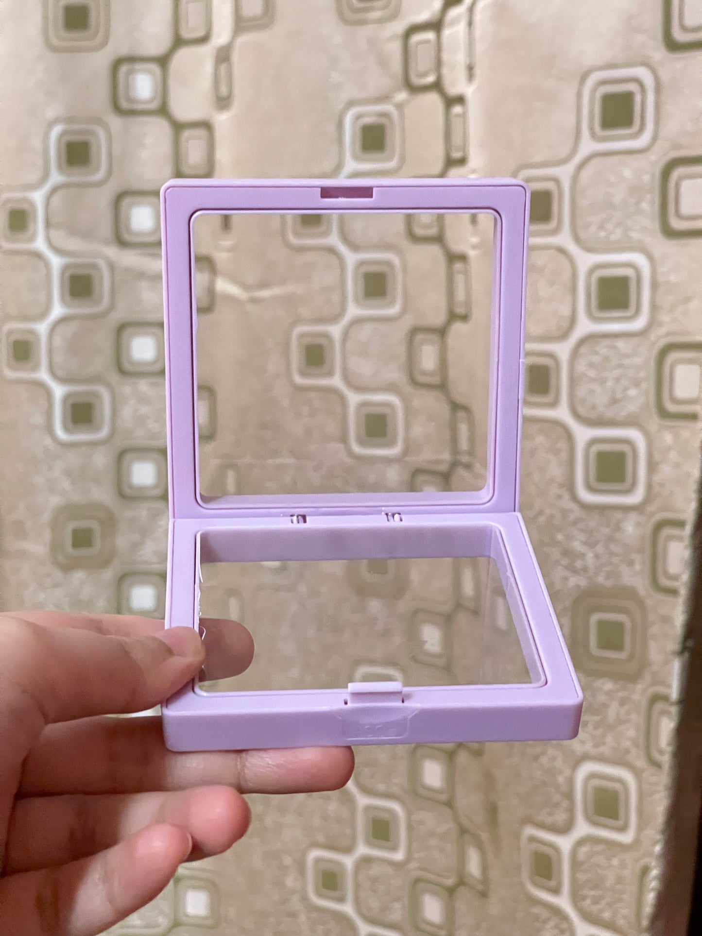 Transparent Rebound Jewelry Box - Purple (pack of 2)