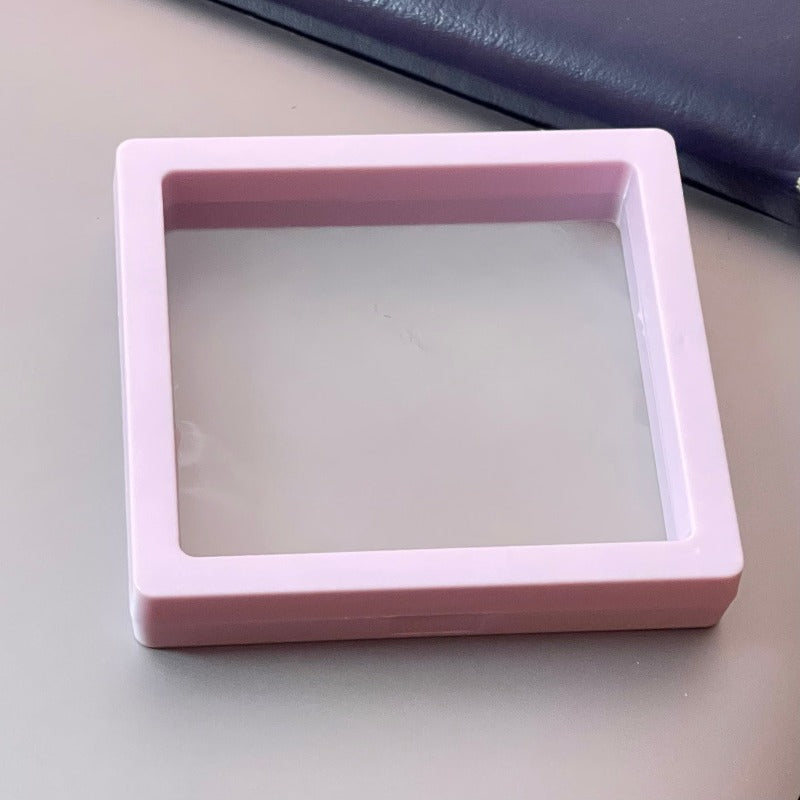 Transparent Rebound Jewelry Box - Purple (pack of 2)
