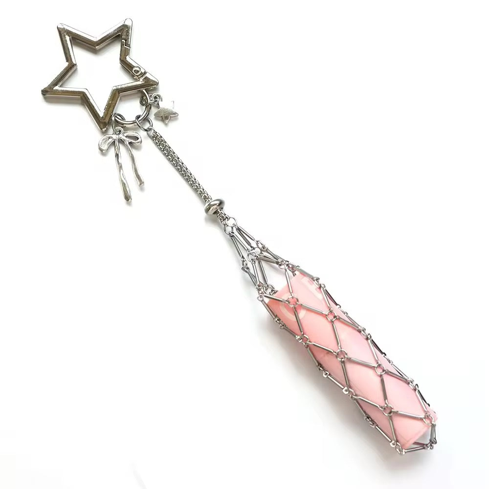 Metal Lipstick Holder Keychain Bag Charm - (Without Mirror)