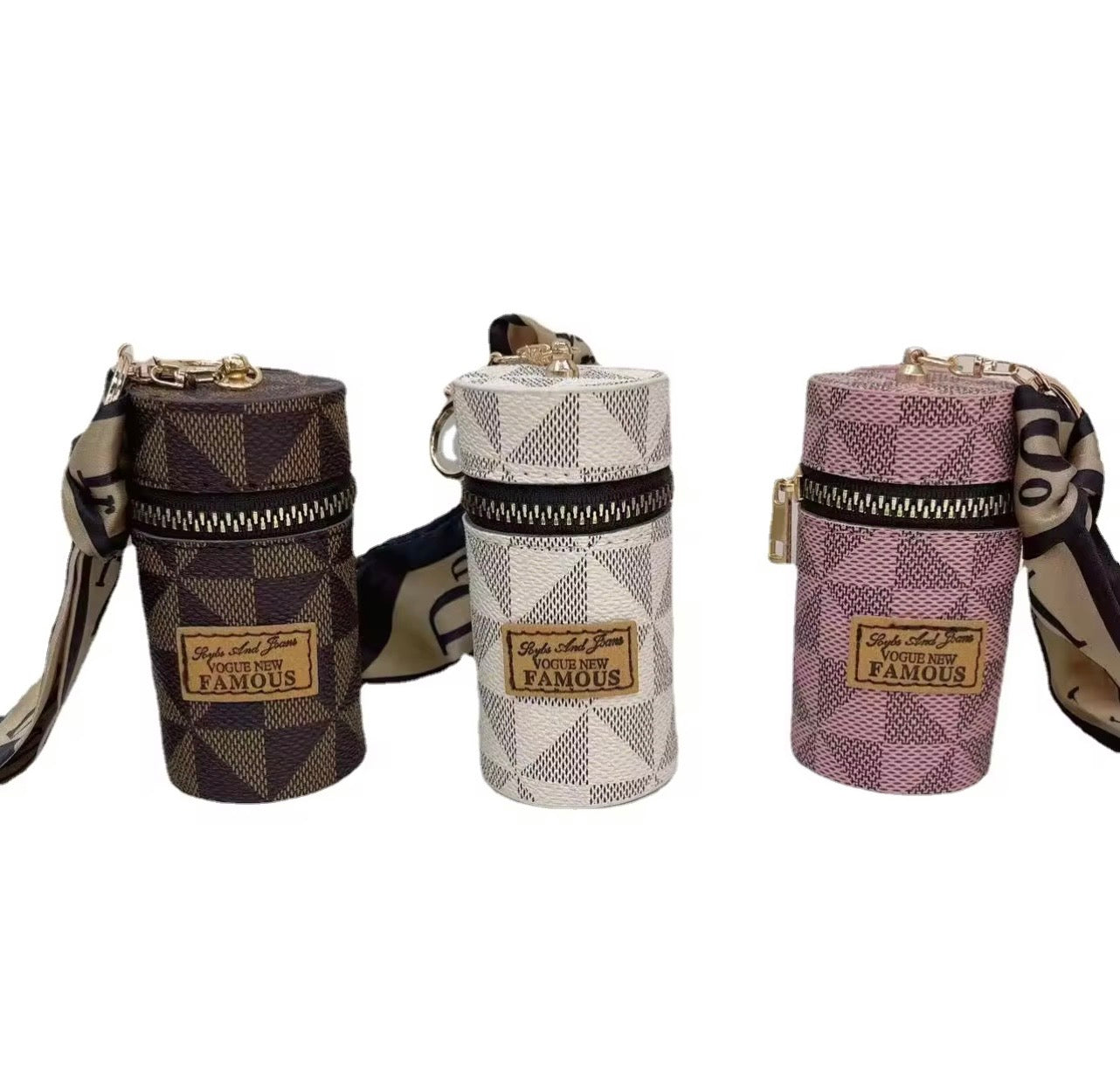 Compact Makeup Lipstick Keychain Organizer (Color May Vary)