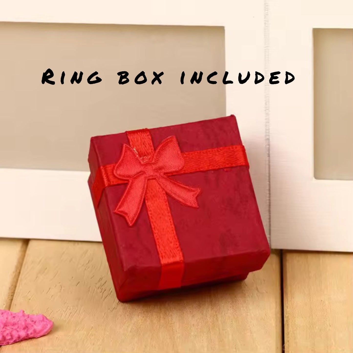 Rosé Luxe Fantasy Adjustable Zircon Ring - (Ring Box Included)