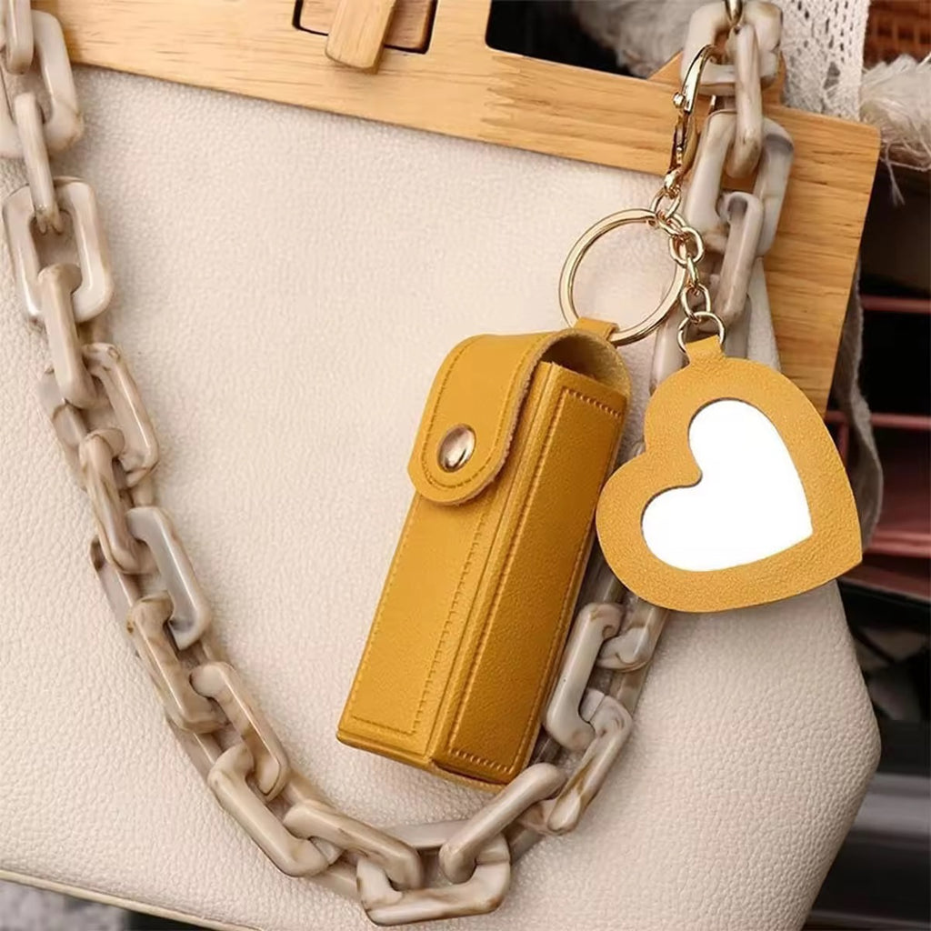 Cute Mini Lipstick Keychain Holder Bag Charm