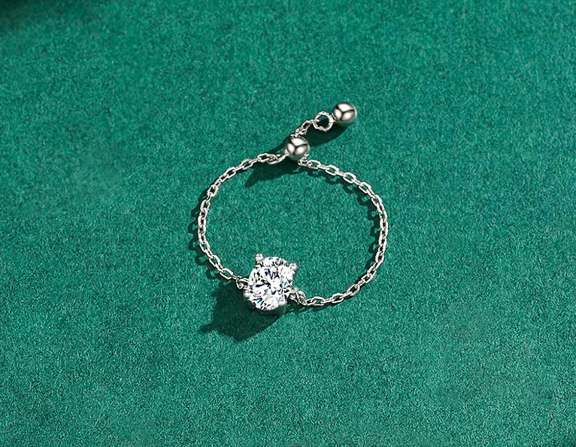 Disney Princess Golden Adjustable Chain Premium Ring