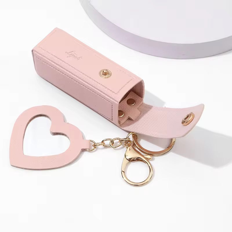 Cute Mini Lipstick Keychain Holder Bag Charm