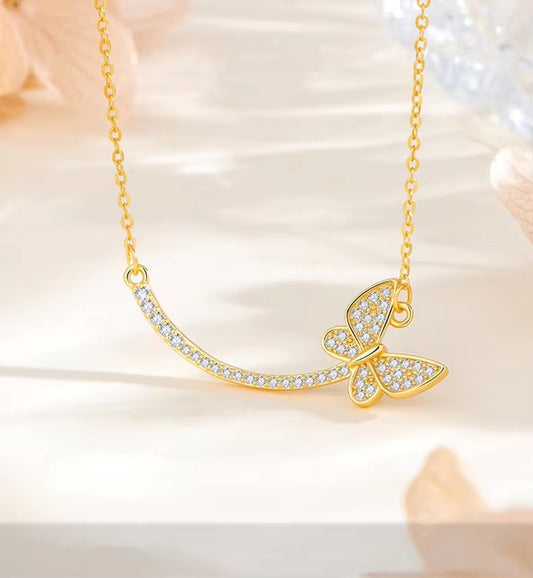 Aurora’s Glow Butterfly Pendant