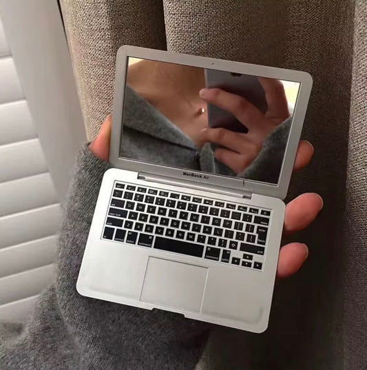 The Mini Compact Grey MacBook Mirror