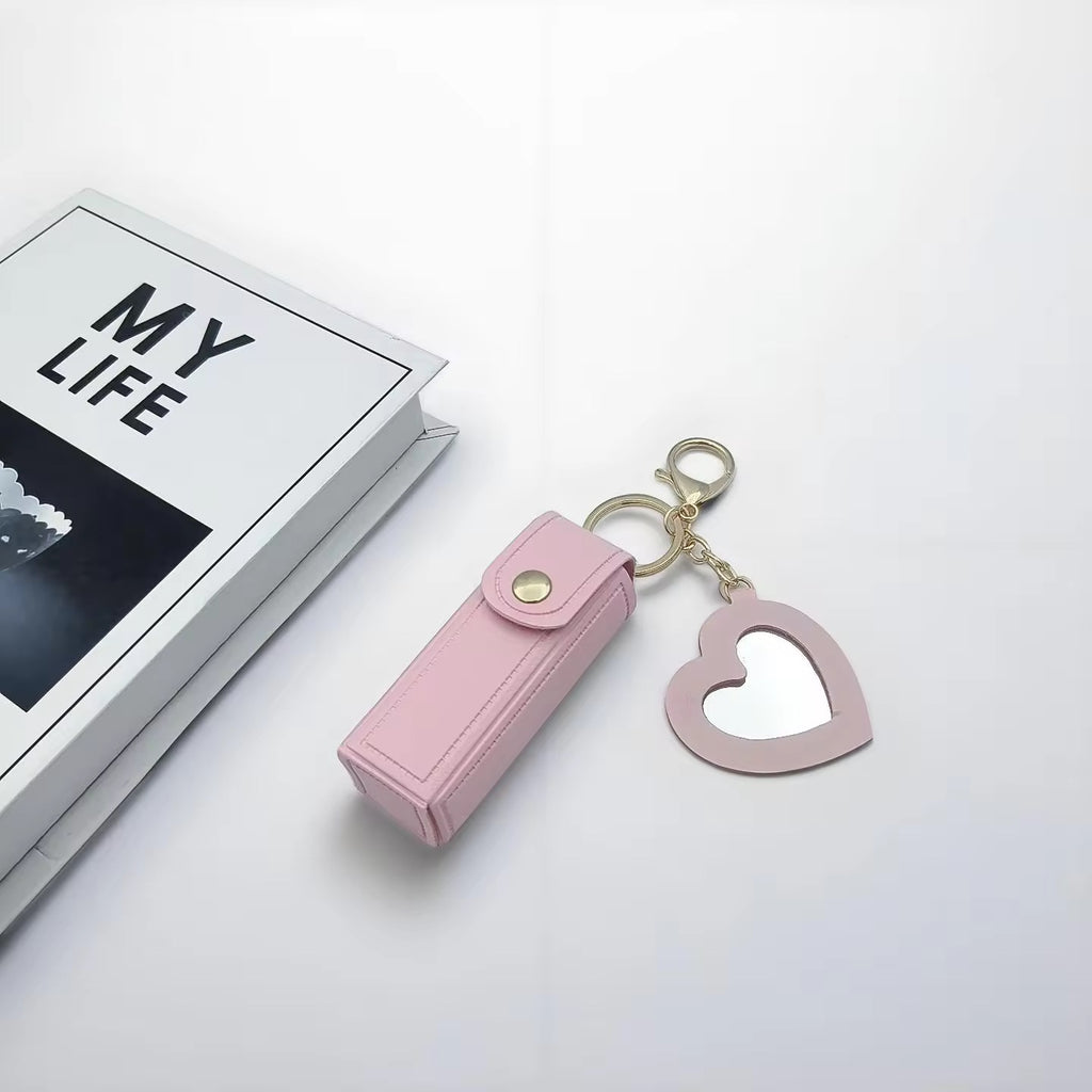 Cute Mini Lipstick Keychain Holder Bag Charm