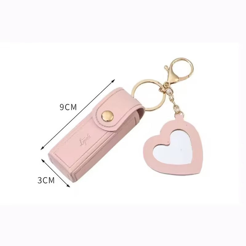 Cute Mini Lipstick Keychain Holder Bag Charm
