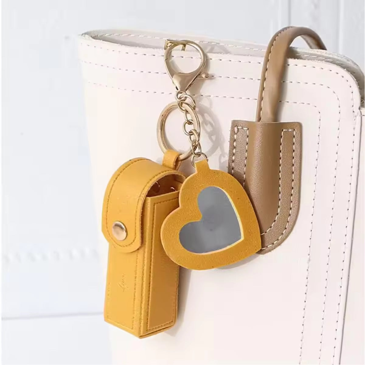 Cute Mini Lipstick Keychain Holder Bag Charm