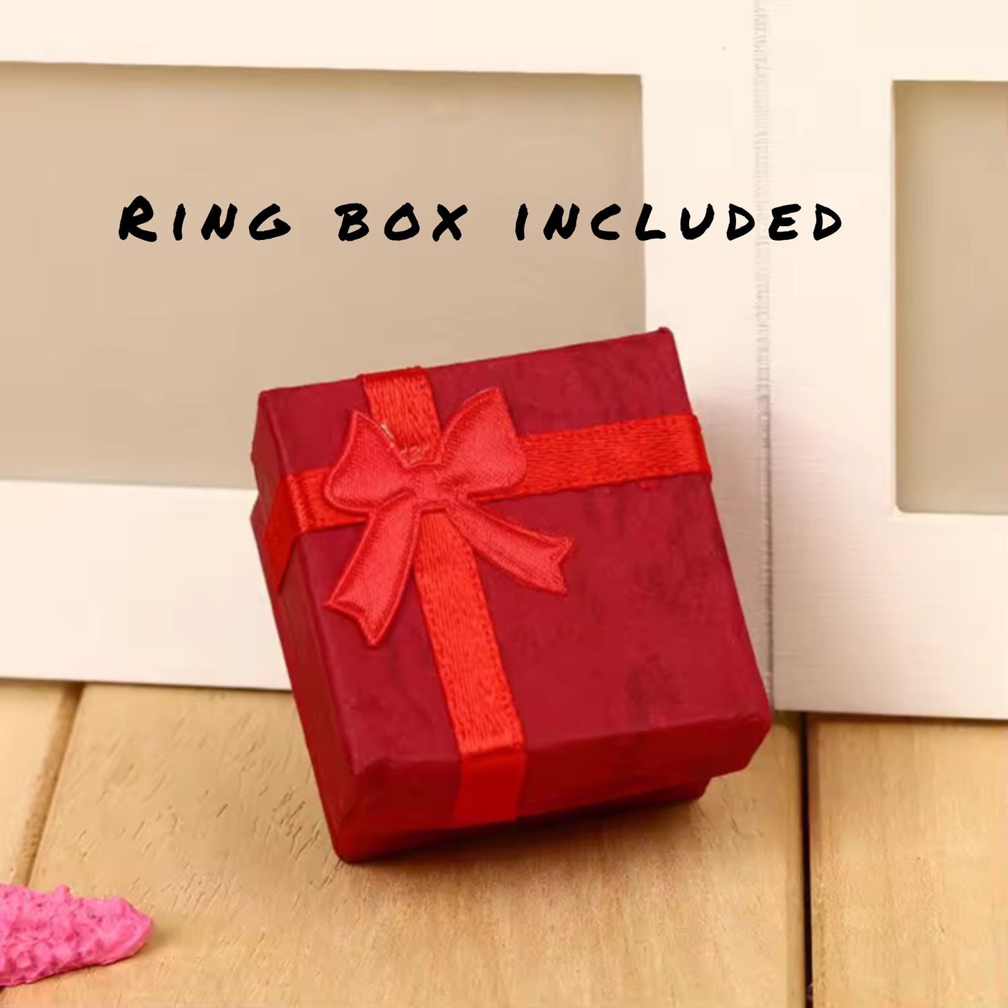 Rosé Luxe Fantasy Adjustable Zircon Ring - (Ring Box Included)