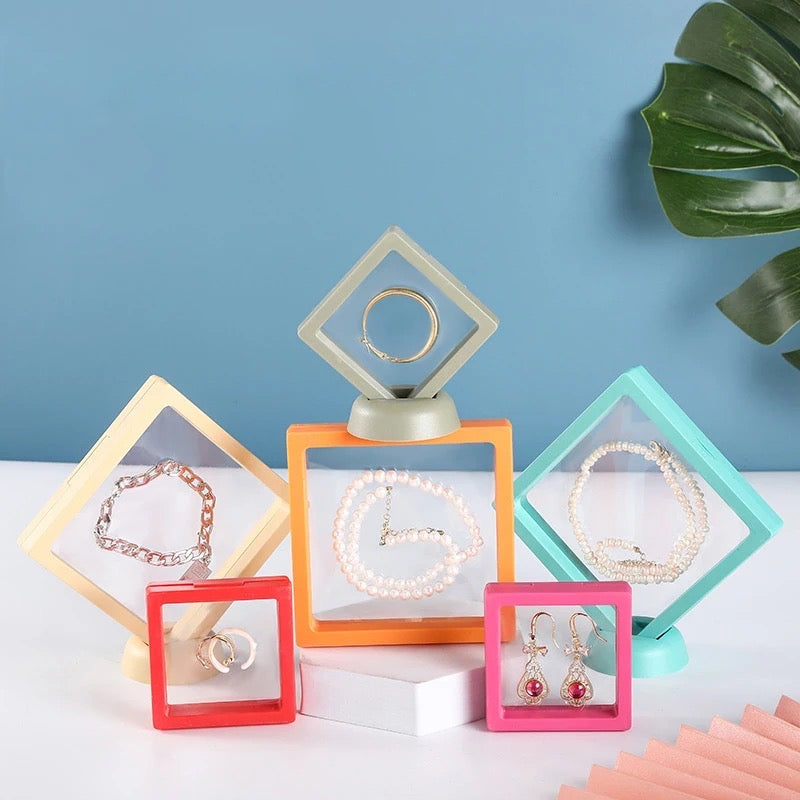 Transparent Rebound Jewellery Box- (colour may vary)