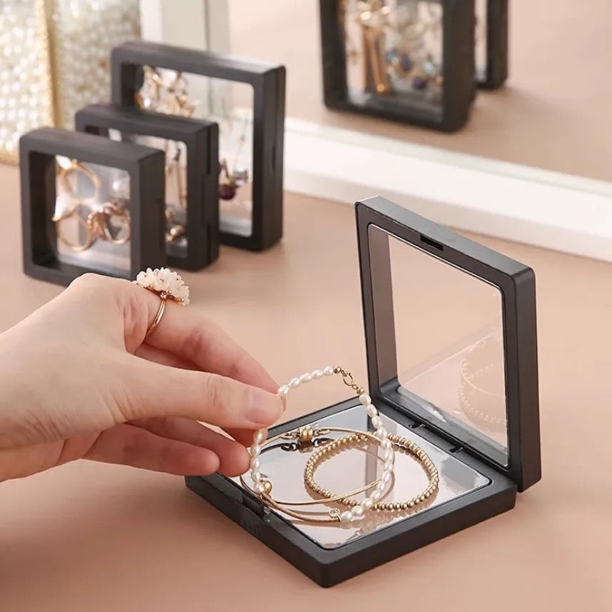 Transparent Rebound Jewellery Box- (colour may vary)