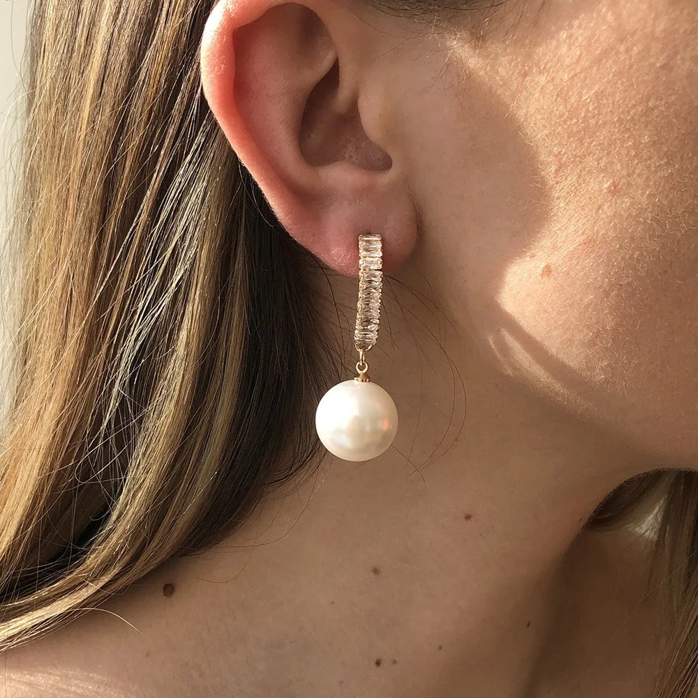 Bridal Simulated Pearl Earrings